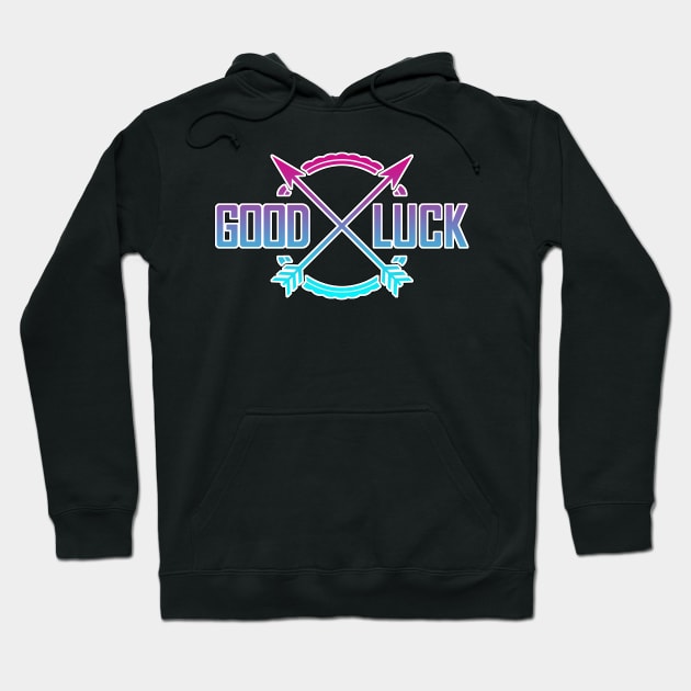 Good Luck Arrows Camping Archery Symbol Hoodie by aaallsmiles